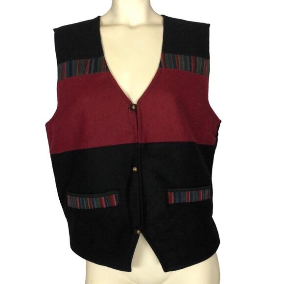 VINTAGE Handmade 100% Wool Made In Napal Vest - Picture 12 of 16